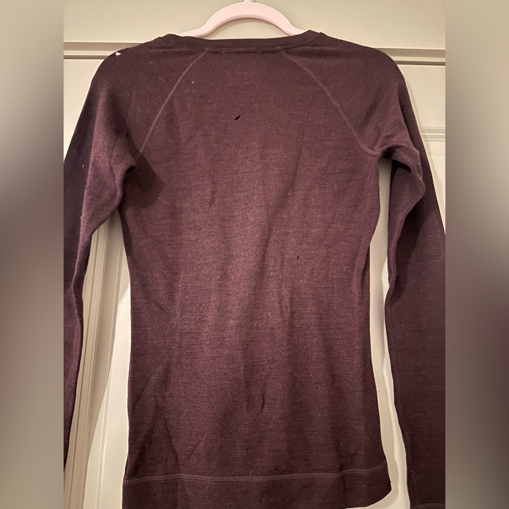 Smartwool Women's Long Sleeve Crew Neck Top - Plum - Picture 8 of 8